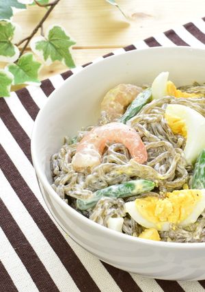 もずく麺のえびマヨサラダ-レシピのメイン写真