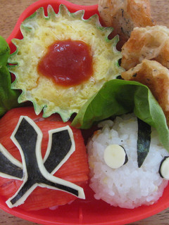 シンケンジャー&ウルトラマン☆キャラ弁-レシピのメイン写真