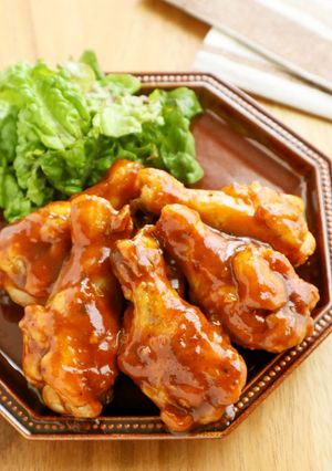 食欲そそる♡手羽元の甘酢ケチャップ-レシピのメイン写真