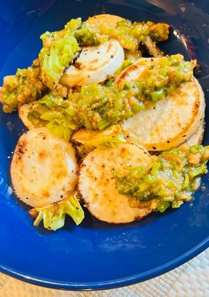 大豆ミートそぼろ餡のかぶステーキ♡-レシピのメイン写真