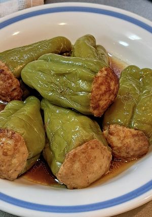 ＊まるごとピーマンの肉詰め＊-レシピのメイン写真