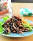 のり弁慶を衣にまとわせ鶏むね肉の米粉揚げ