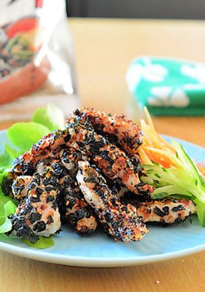 のり弁慶を衣にまとわせ鶏むね肉の米粉揚げ-レシピのメイン写真
