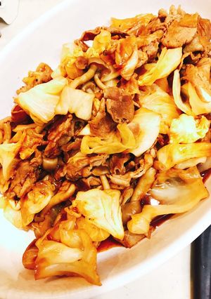 キャベツと豚肉のケチャップ炒め-レシピのメイン写真