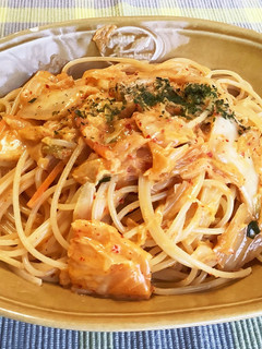 ♡キムチクリームパスタ♡-レシピのメイン写真