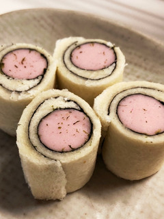 魚肉ソーセージと海苔のロールサンド-レシピのメイン写真