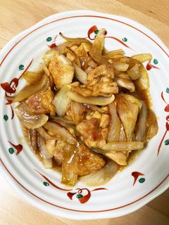 玉ねぎと鶏肉の照り焼き-レシピのメイン写真