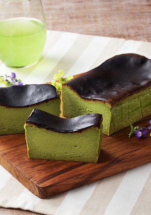 桑抹茶のバスクチーズケーキ-レシピのメイン写真
