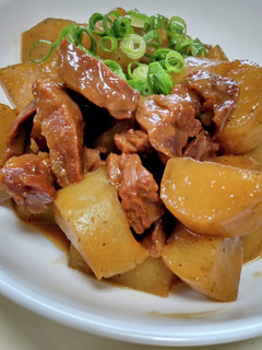 旨い!牛スジ肉とこんにゃくの味噌煮込み♡-レシピのメイン写真