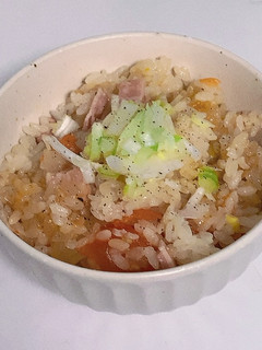とまとと玉ねぎのイタリアン風炊き込みご飯-レシピのメイン写真