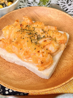 低タンパク/絶品☆エビマヨトースト-レシピのメイン写真