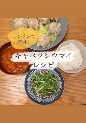 レンチンで簡単！キャベツシウマイ-レシピのメイン写真