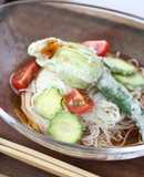 花ズッキーニとステラの七夕そうめん
