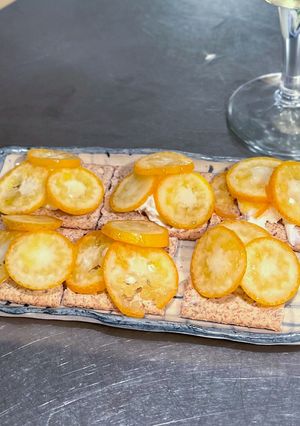 クリームチーズ金柑カナッペ-レシピのメイン写真