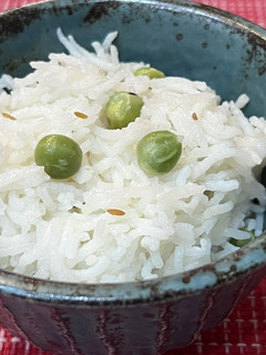 バスマティ米で豆ご飯-レシピのメイン写真