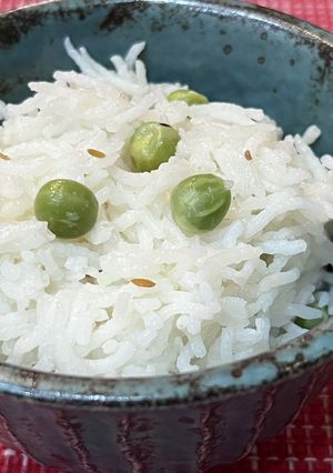 バスマティ米で豆ご飯-レシピのメイン写真