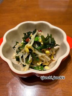 ★豆もやしとニラとわかめの中華和え★-レシピのメイン写真