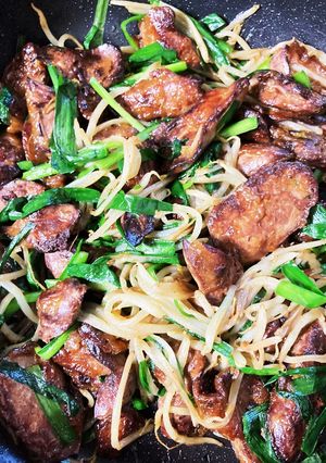 レバニラ　カレー味-レシピのメイン写真