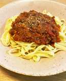自家製ミートソースのパスタとドリア