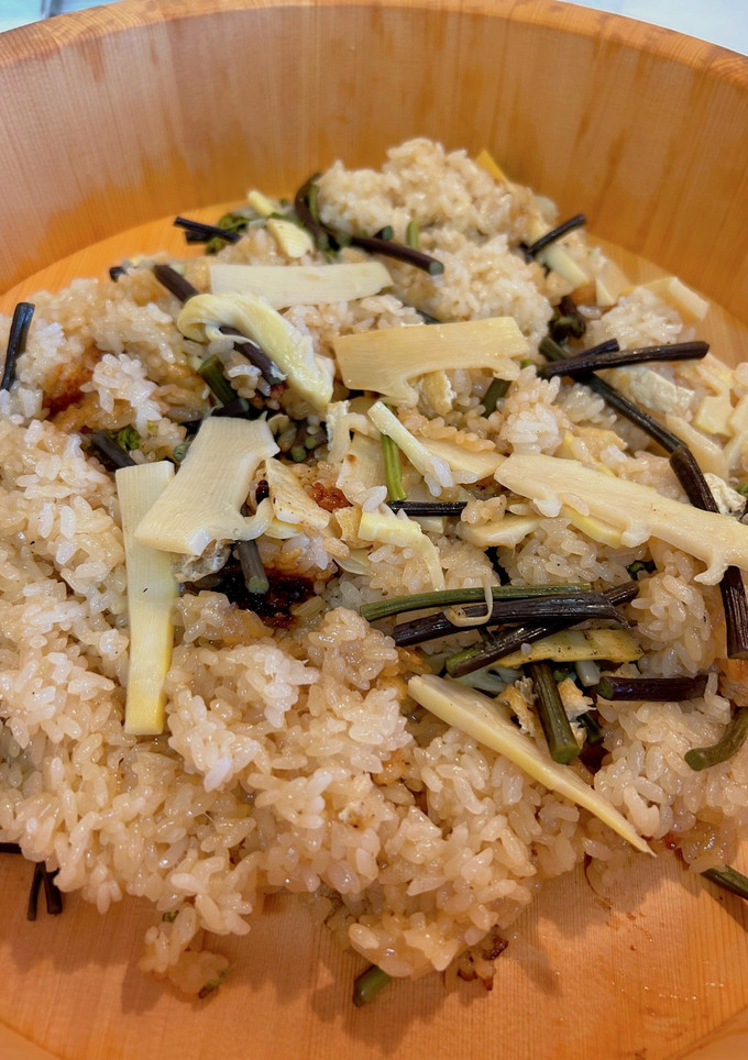 混ぜて炊くだけ　山菜おこわ　炊飯器-レシピのメイン写真