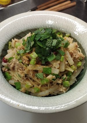 ピリ辛大根パスタのバタポン仕立て-レシピのメイン写真