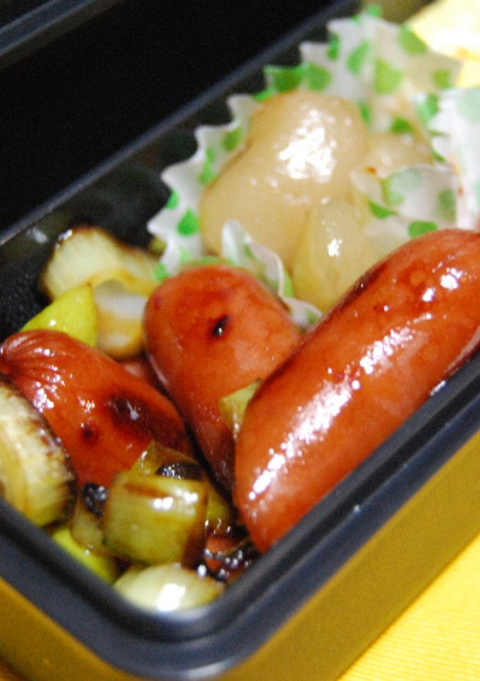 ウィンナーと長ネギの麺つゆ炒め-レシピのメイン写真