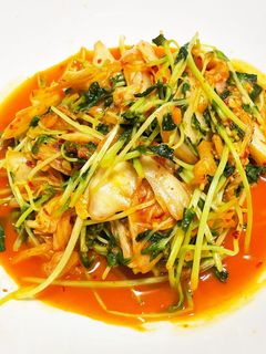 豆苗のキムチ炒め-レシピのメイン写真