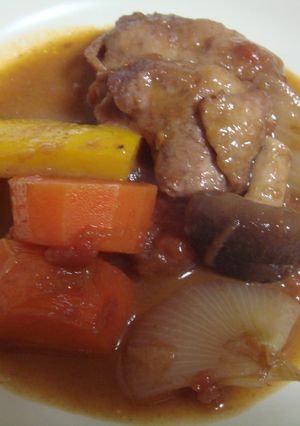 ☆鶏の赤ワイントマト煮☆-レシピのメイン写真