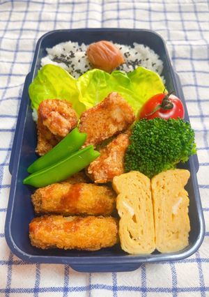 時短お弁当盛り付け記録　日の丸弁当-レシピのメイン写真