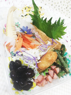 黒の魅力弁当-レシピのメイン写真