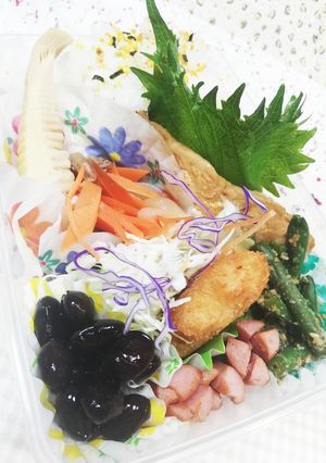 黒の魅力弁当-レシピのメイン写真