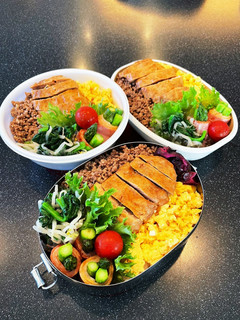 高校生弁当2023 4月27そぼろ丼弁当-レシピのメイン写真
