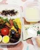高１！男子弁当！豚ピーマンカレー炒め13