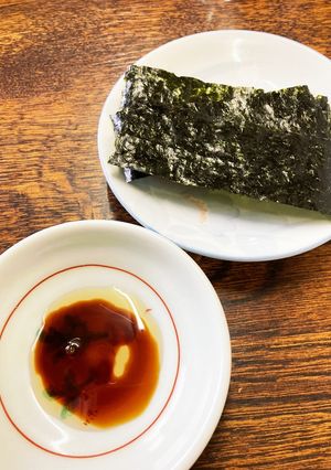 焼き海苔にコク♪ごま油・醤油-レシピのメイン写真