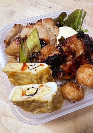 味付け簡単!鶏もも肉の甘味噌漬け焼き弁当-レシピのメイン写真