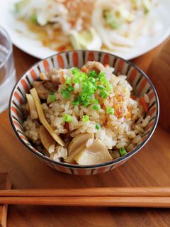 鶏肉と筍の炊き込みご飯。-レシピのメイン写真