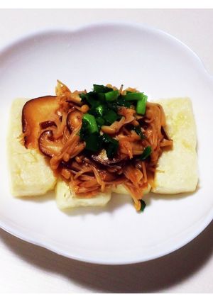豆腐のきのこあんかけ-レシピのメイン写真