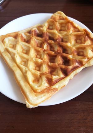 簡単アメリカワッフル　小麦粉使用バター無-レシピのメイン写真