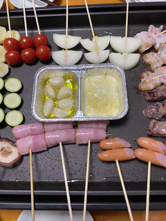 ホットプレートで串焼き&チーズフォンデュ-レシピのメイン写真