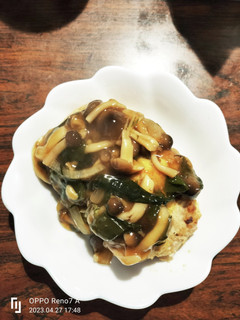 お豆腐和風ハンバーグ用きのこ餡掛けソース-レシピのメイン写真