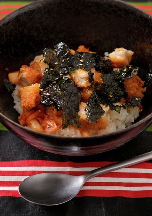 フライドチキンで韓国風混ぜご飯-レシピのメイン写真