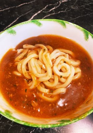 簡単！麻婆うどん-レシピのメイン写真