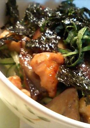簡単丼！鶏となすのさっぱり丼-レシピのメイン写真