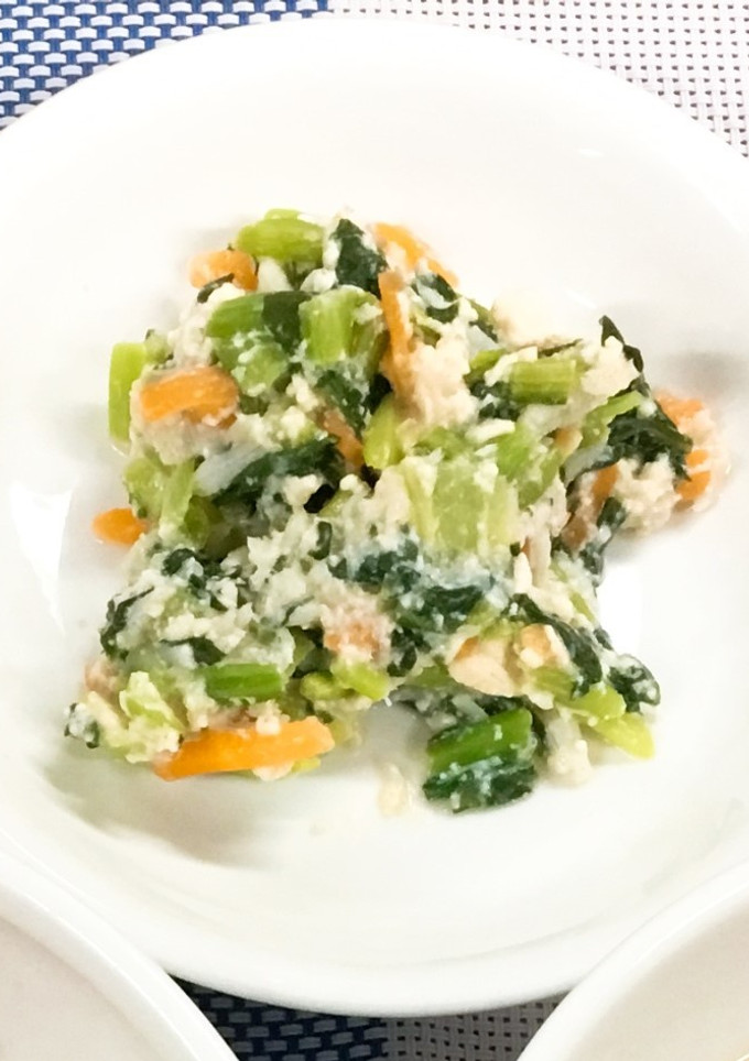 【保育園給食】ほうれん草の白和え-レシピのメイン写真