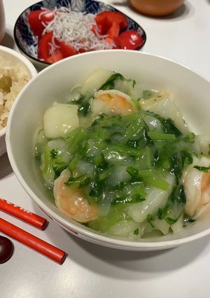 エビが主役！蕪のとろとろ中華煮-レシピのメイン写真