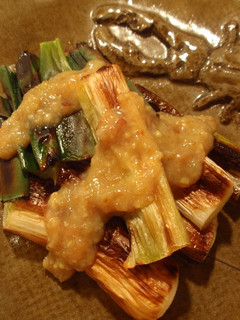 風邪予防!長ねぎ焼きの梅味噌ソースがけ-レシピのメイン写真