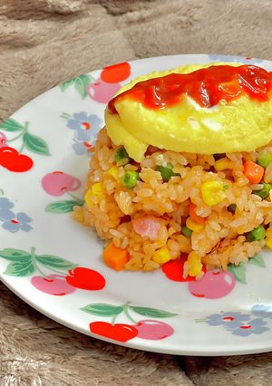 簡単！オムライス風ケチャップライス-レシピのメイン写真