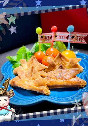 皮だけ！おつまみ風〜兜のミニ春巻き♪-レシピのメイン写真