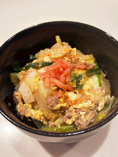 葉玉ねぎの豚丼(挽肉)-レシピのメイン写真
