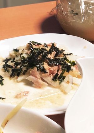 大根のツナ海苔乗せサラダ　混ぜない-レシピのメイン写真
